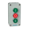 BOX WITH BUTTONS B339 1NO1NC1NO IP44 1 GREEN, 1 RED, 1 GREEN