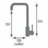 Mixer Tap Edouard Rousseau SOTO Chrome C-shaped