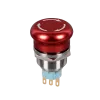 BUTTON WITH HEAD MUSHROOM TYPE EL-2211T 1NO+1NC IP65 RED