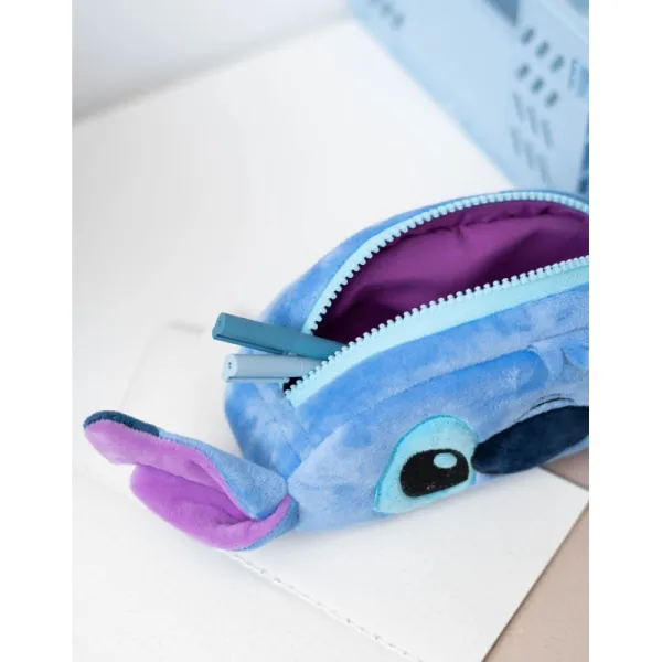 Disney Stitch - Plush Pencil Case for Supplies