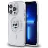 Karl Lagerfeld IML Metal Choupette Head MagSafe - Case for iPhone 13 Pro (White)