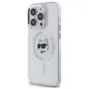 Karl Lagerfeld IML Metal Choupette Head MagSafe - Case for iPhone 13 Pro (White)