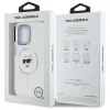 Karl Lagerfeld IML Metal Choupette Head MagSafe - Case for iPhone 13 Pro (White)