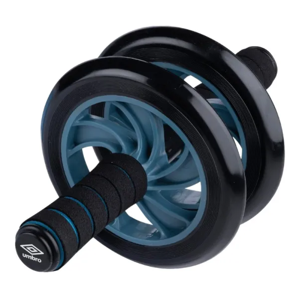 Umbro - Dual-wheel ab roller with mat (Blue)