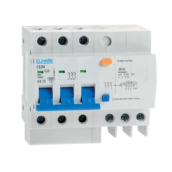 COMBINED RESIDUAL CURRENT DEVICE JEL6 C16 3P 16A/300MA