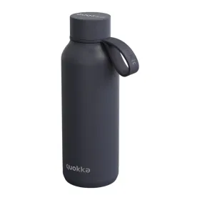 Quokka Solid With Strap - 510ml Stainless Steel Thermos Bottle with Strap (Slate)