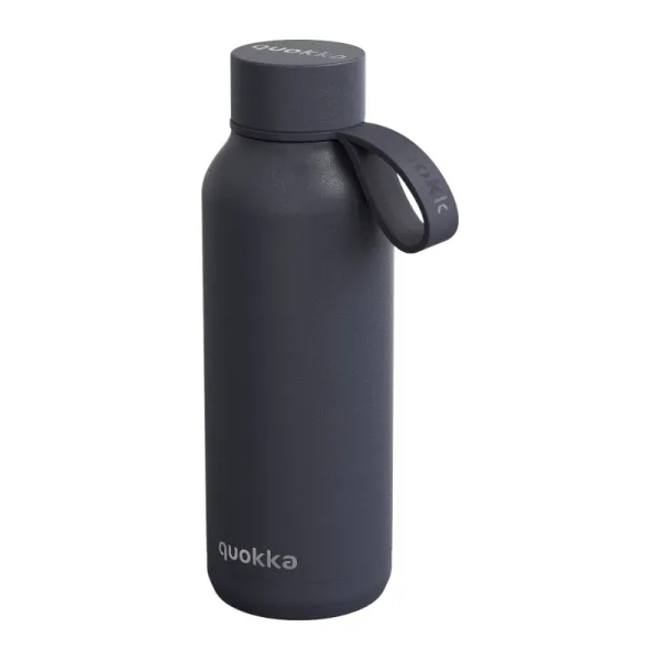 Quokka Solid With Strap - 510ml Stainless Steel Thermos Bottle with Strap (Slate)