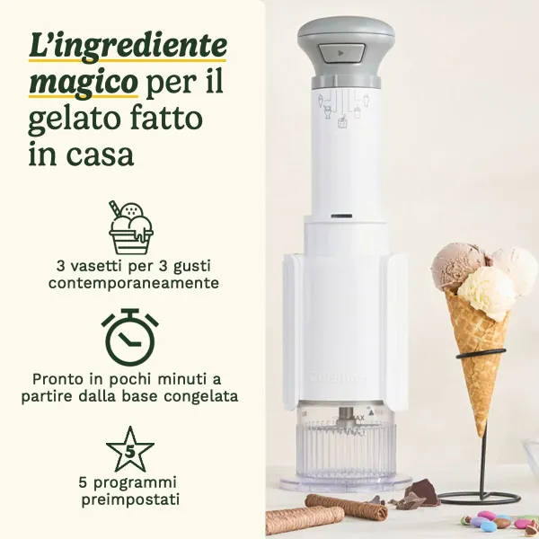 Jäätelö Kone Cuisinart ICEFD10E Valkoinen Muovinen 1 L 3,3 L 1L