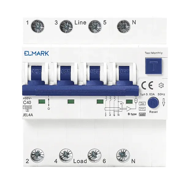 ELECTRONIC RCBO JEL4A 6kA 4P 10A/30mA