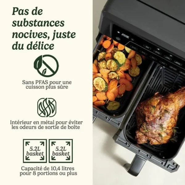 Airfryer Cuisinart Musta 2400 W