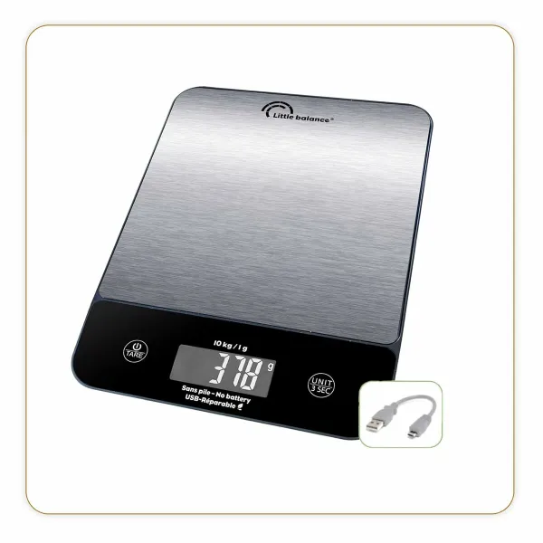 кухонные весы Little Balance 10 kg Серебристый 23,8 x 17,3 cm