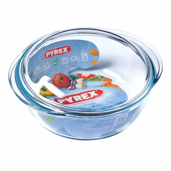 Puodas su dangčiu Pyrex Essentials 23 x 11 x 27 cm Skaidrus stiklas 32 L