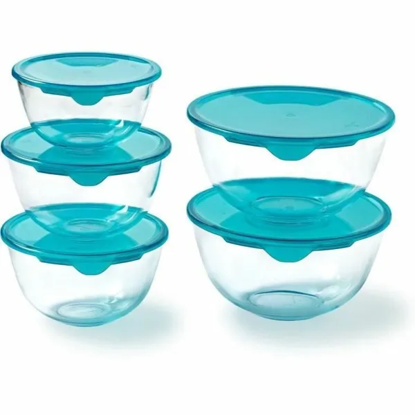 Набор судков Pyrex Прозрачный бирюзовый 5 Предметы