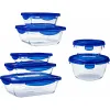 Padažinių rinkinys Pyrex Cook & Go Mėlyna Skaidrus
