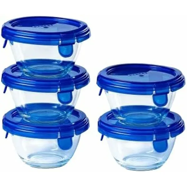 Padažinių rinkinys Pyrex Skaidrus 5 Dalys