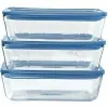 Набор судков Pyrex Синий Прозрачный 2,6 L 3 Предметы