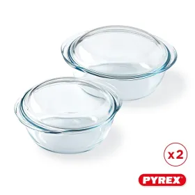 Keptuvė skersmuo Pyrex Skaidrus 25 x 20 x 27 cm 2 vnt.