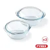 Kastrolis Pyrex Caurspīdīgs 25 x 20 x 27 cm 2 gb.