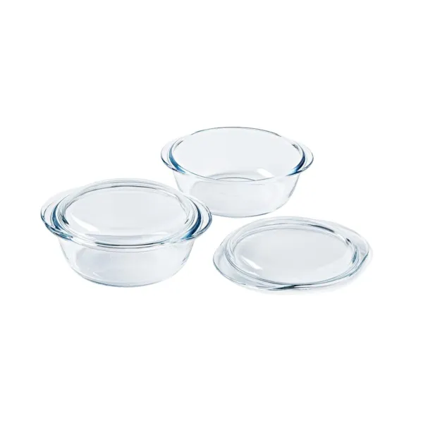 Kattila Pyrex Läpinäkyvä 25 x 20 x 27 cm 2 osaa
