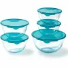 Padažinių rinkinys Pyrex Skaidrus Turkis 5 Dalys