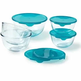 Padažinių rinkinys Pyrex Skaidrus Turkis 5 Dalys
