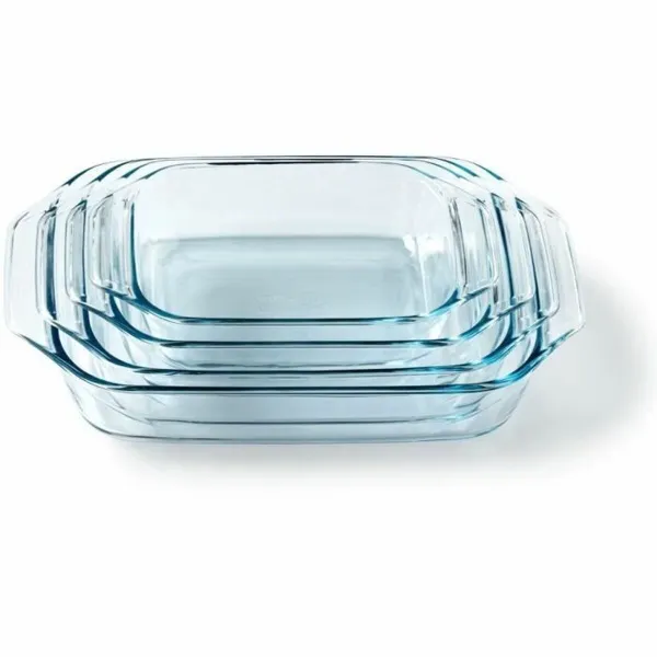Uunivuokasetti Pyrex Läpinäkyvä 4 Kappaletta
