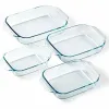 Krāsns trauku komplekts Pyrex Caurspīdīgs 4 Daudzums