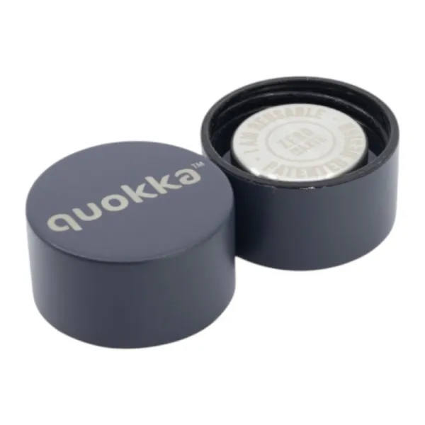 Quokka Solid With Strap - 510ml Stainless Steel Thermos Bottle with Strap (Slate)