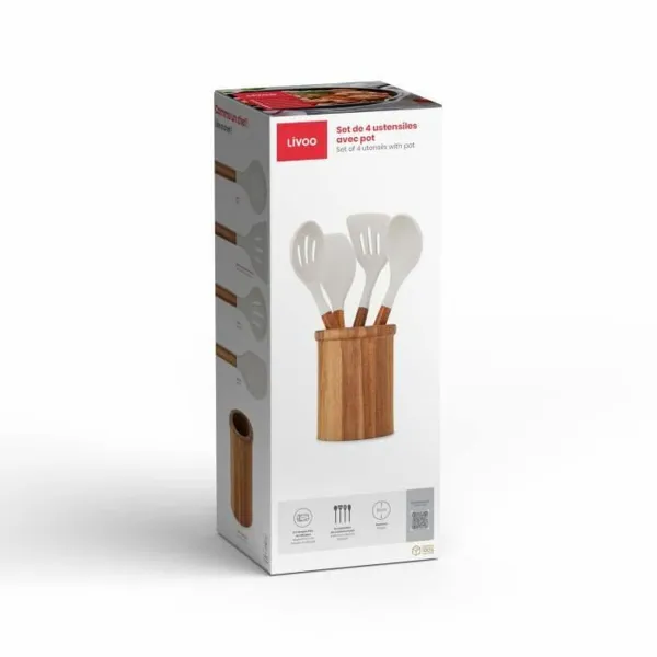 Keittiövälinesetti Livoo MES153G Valkoinen 5 Kappaletta (4 osaa)