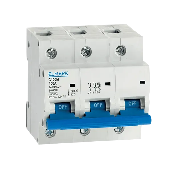 MINIATURE CIRCUIT BREAKER C100M 3P 80A CURVE С