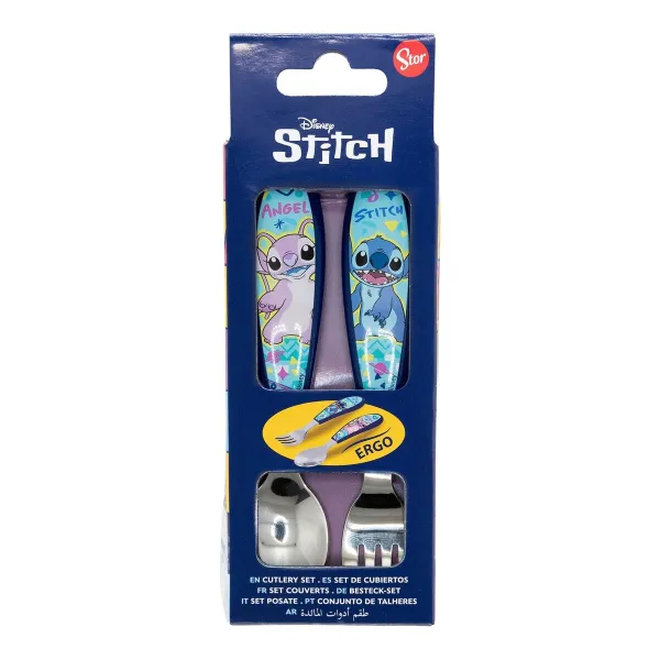 Stalo įrankių rinkinys ThermoBaby LILO & STITCH Mėlyna Turkis Metalinis Nerūdijantis plienas 2 Dalys
