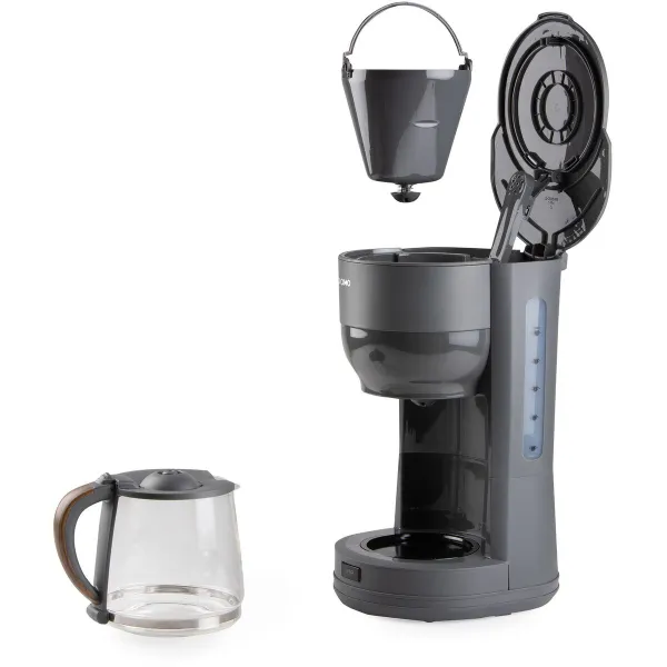 Pilošs Kafijas Automāts DOMO DO754K Pelēks 900 W 10 Чашки 1,25 L