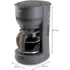 Pilošs Kafijas Automāts DOMO DO754K Pelēks 900 W 10 Чашки 1,25 L