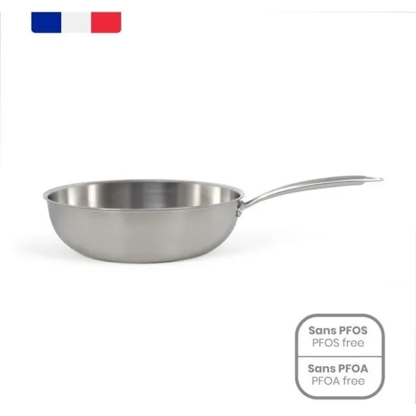 Wok Pan Livoo Steel Stainless steel Ø 28 cm