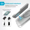 Speck Presidio Perfect-Clear ClickLock & MagSafe - iPhone 16 Case (Clear / Chrome Finish / Serene Silver)