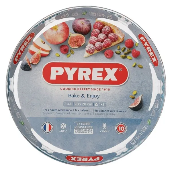 Cake Mould Pyrex 1040902 27 cm 28 x 28 x 4 cm 28 x 4 x 28 cm Transparent Glass