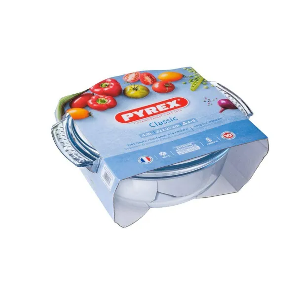 Lasikannellinen vuoka Pyrex 118A000/5043 Läpinäkyvä Lasi
