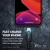 Crong Armor Link - USB-C Lightning Fast Charging MFi Cable 150cm (black)