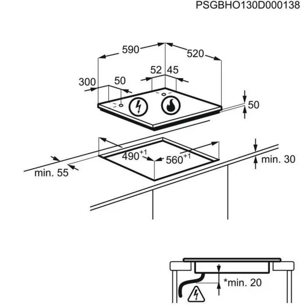 Indukcijas Plīts Samsung NZ64M3NM1BB 60 cm 7200 W