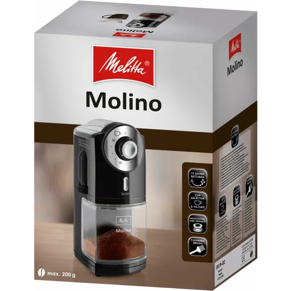 Кофемолка Melitta 1019-02 Чёрный noir 200 g 100 W 1000 W