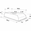 Liesituuletin Whirlpool Corporation WCT 64 FLS X 332 m3/h 53 cm Hopeinen Teräs