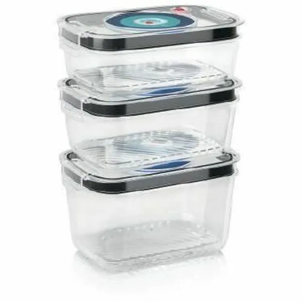 Pusdienu kastīšu komplekts 3 BOSCH Tritan Plastmasa 700 ml 1 L 1,5 L (3 gb.)