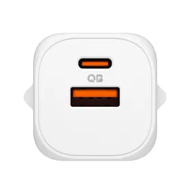 Spigen Essential EE352EU GaN Pro - USB-C + USB-A 35W Wall Charger (White)