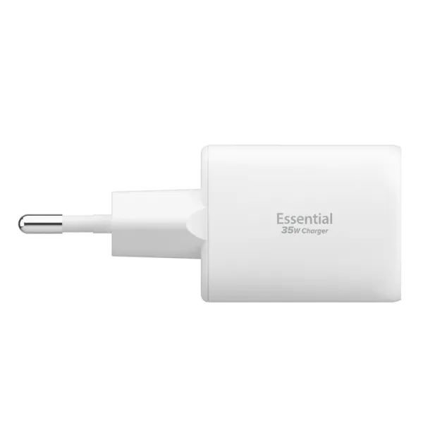 Spigen Essential EE352EU GaN Pro - USB-C + USB-A 35W Wall Charger (White)
