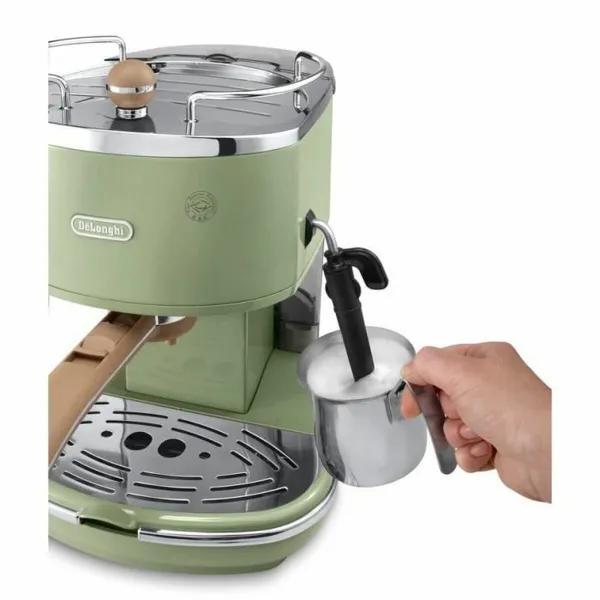 Экспресс-кофеварка с ручкой DeLonghi ECOV 310.GR Зеленый 1,4 L