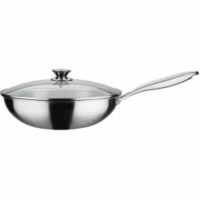 Wok keptuvė GSW 868402 Nerūdijantis plienas Sidabras Ø 32 cm