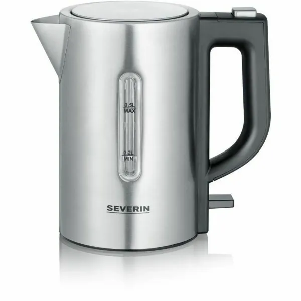 Virdulys Severin WK3647 Travel Kettle Kit 500 ml Juoda Nerūdijantis plienas 1100 W 500 ml 1100 W