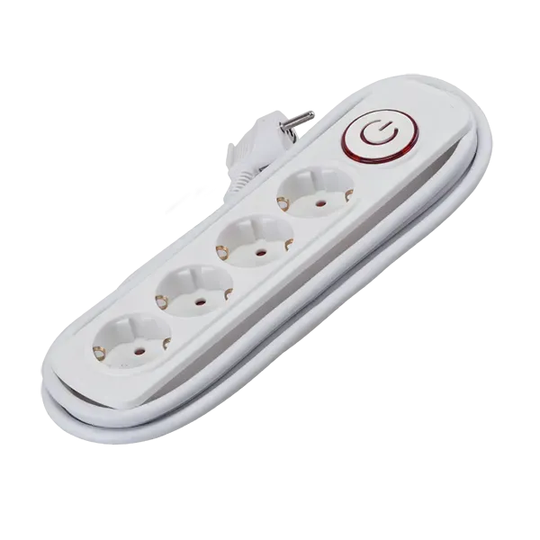 MULTIPLUG FOURFOLD 2M H05VV-F 3G1.5mm2+KEY