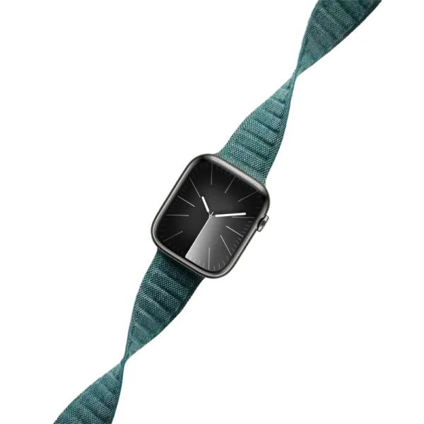 Crong Melange - Magnetic strap for Apple Watch 44/45/46/49 mm (turquoise melange)