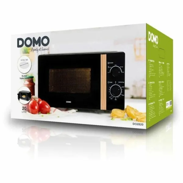 Mikrobangų Krosnelę DOMO Juoda 700 W 20 L
